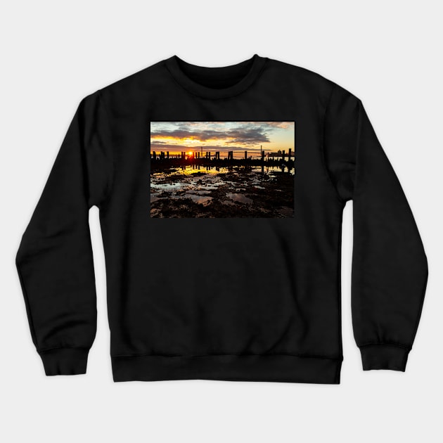 Sunrise over Brooklyn Crewneck Sweatshirt by ShootFirstNYC